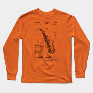 Saxophone Patent 1949 Long Sleeve T-Shirt